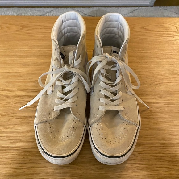 Off white cream High Top Vans - Picture 2 of 5